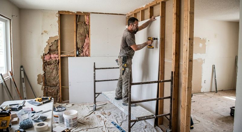 Garage Wallboard Installation in Kansas City, KS
